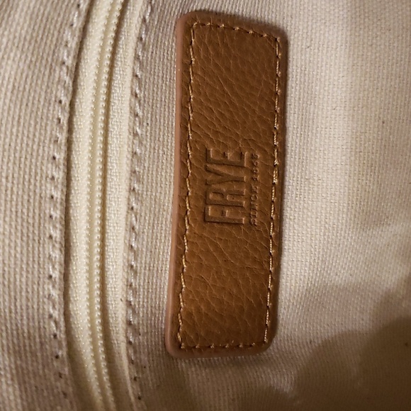 FRYE Charlene Embroidered Crossbody in Cognac. - Picture 4 of 15